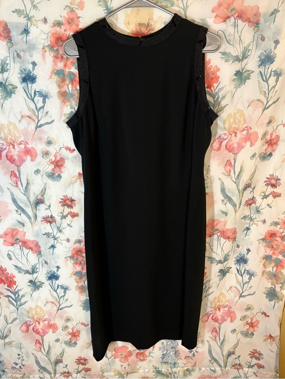 Ralph Lauren Black Sleeveless Midi Shift Dress